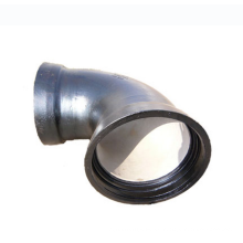 Codo de tubería de hierro fundido dúctil, conector doble 11,25 22,5 30 45 60, abrazadera de codo de tubo de 90 grados